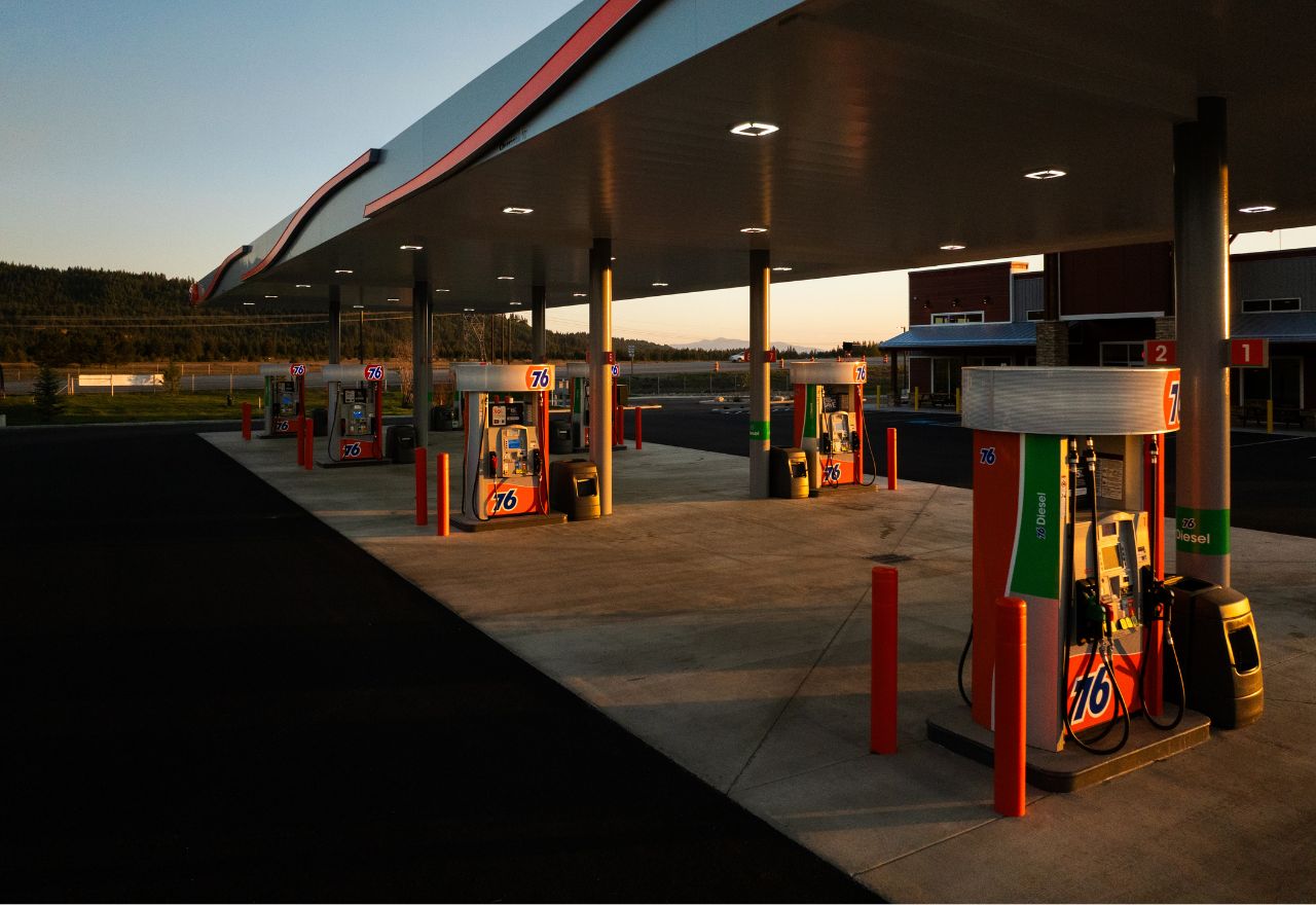 76 Quality Canopy Sunset shot